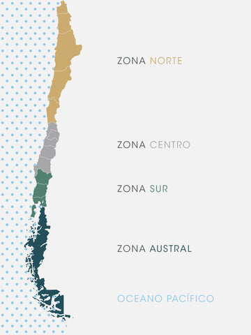 Nuestras especies a lo largo de Chile