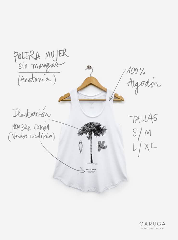 Polera Mujer Sin Manga- Bandurria