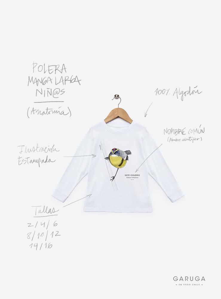 polera infantil manga larga diseño loica Chile
ropa niño con ave nacional Chile pecho rojo manga larga
polera algodón niño manga larga loica Chile
regalo niño manga larga loica ave nacional Chile
ropa infantil manga larga fauna pradera Chile