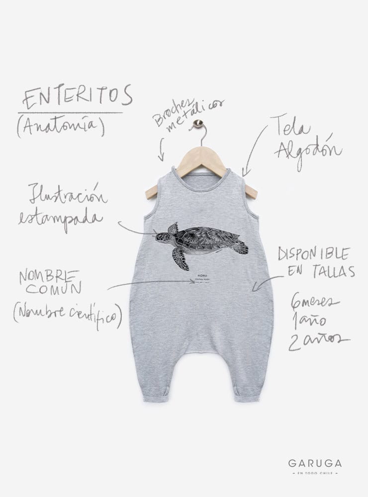 enterito bebé diseño honu tortuga verde Chile algodón modal
ropa bebé con tortuga sagrada Isla de Pascua
enterito unisex bebé honu Rapa Nui Chile
regalo bebé recién nacido honu tortuga verde
ropa bebé fauna marina Isla de Pascua Chile