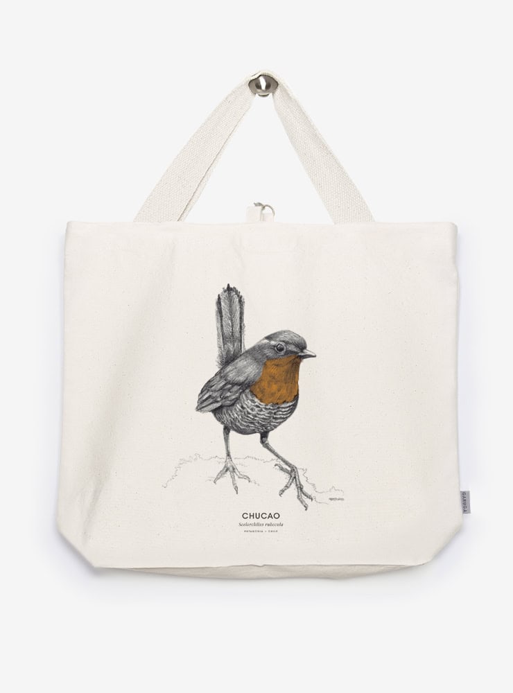 bolso XL reutilizable diseño chucao Chile
bolso compras fauna flora chilena alternativa plástico
regalo bolso XL chucao Chile
bolso XL tela ilustración chucao Chile
bolso compras ecológico fauna Chile