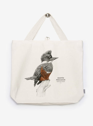 bolso XL reutilizable diseño martín pescador Chile
bolso compras fauna flora chilena alternativa plástico
regalo bolso XL martín pescador Chile
bolso XL tela ilustración martín pescador Chile
bolso compras ecológico fauna Chile
