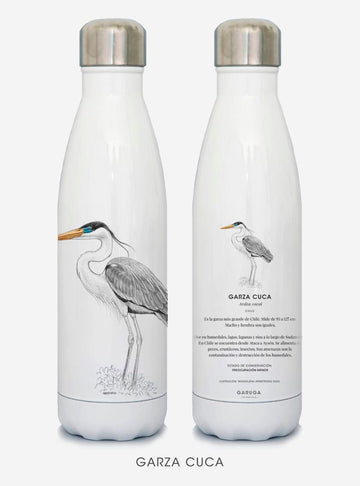 botella térmica 500ml diseño garza cuca Chile
botella reutilizable libre BPA fauna Chile
regalo botella térmica garza cuca Chile
botella térmica vuelta a clases garza cuca Chile
botella ecológica reutilizable fauna flora chilena