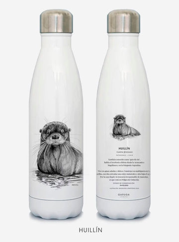 botella térmica 500ml diseño huillín Chile
botella reutilizable libre BPA fauna Chile
regalo botella térmica huillín Chile
botella térmica vuelta a clases huillín Chile
botella ecológica reutilizable fauna flora chilena