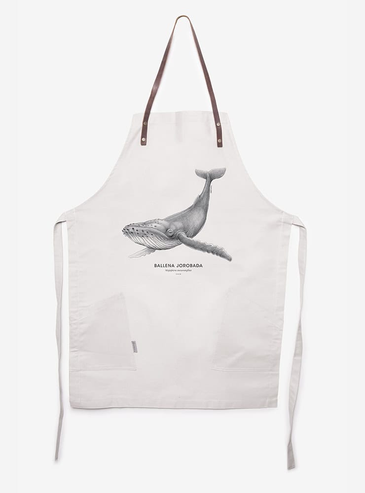 delantal algodón diseño ballena jorobada Chile
delantal tirantes cuero cetáceo majestuoso costas Chile
regalo delantal ballena jorobada fauna marina Chile
delantal cocina fauna marina Chile
delantal algodón cuero ballena jorobada Patagonia Chile