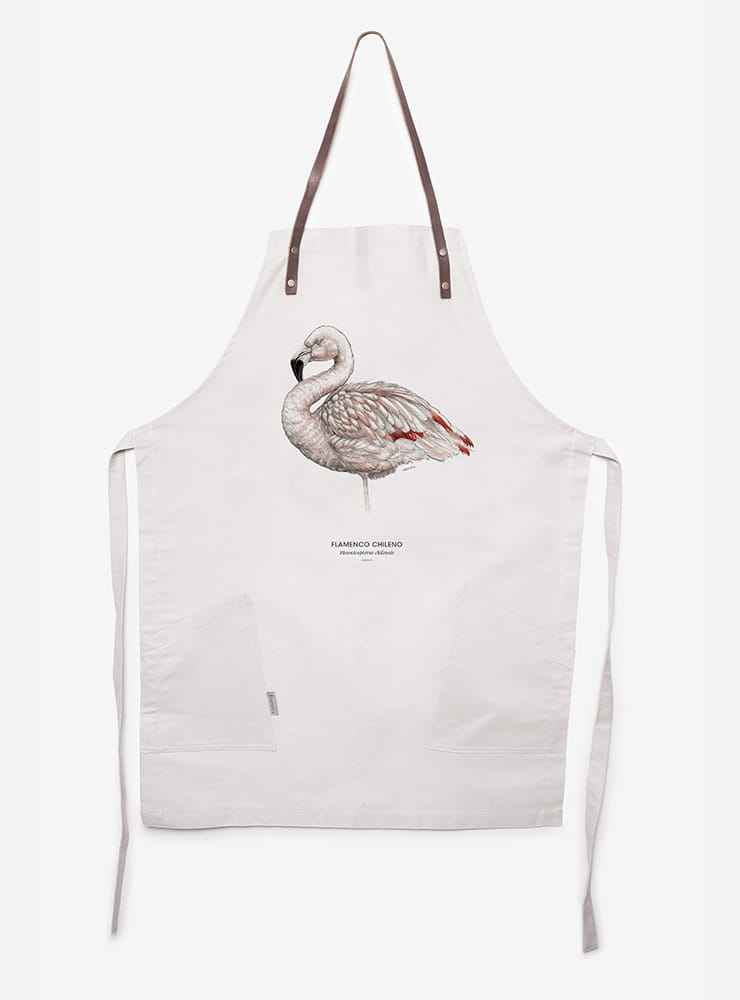 delantal algodón diseño flamenco chileno Chile
delantal tirantes cuero ave rosada salares Chile
regalo delantal flamenco chileno fauna andina Chile
delantal cocina aves nativas Chile
delantal algodón cuero flamenco altiplánico Chile