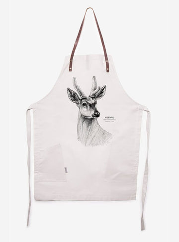 delantal algodón diseño huemul Chile
delantal tirantes cuero ciervo nacional Chile en peligro
regalo delantal huemul conservación Chile
delantal cocina fauna nativa Chile
delantal algodón cuero huemul símbolo escudo Chile