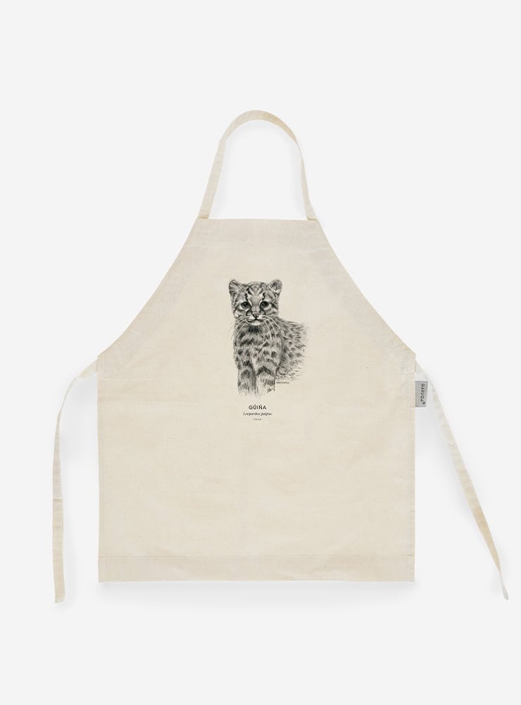 delantal infantil diseño güiña Chile
delantal niño talla 2-5 felino endémico vulnerable Chile
regalo niño delantal infantil güiña Chile
delantal escolar fauna nativa Chile
delantal infantil algodón güiña gato salvaje Chile