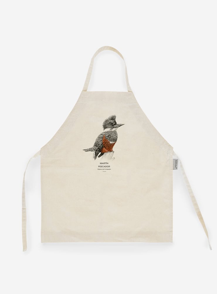 delantal infantil diseño martín pescador Chile
delantal niño talla 2-5 ave colorida ríos Chile
regalo niño delantal infantil martín pescador Chile
delantal escolar aves nativas Chile
delantal infantil algodón martín pescador ribereño Chile