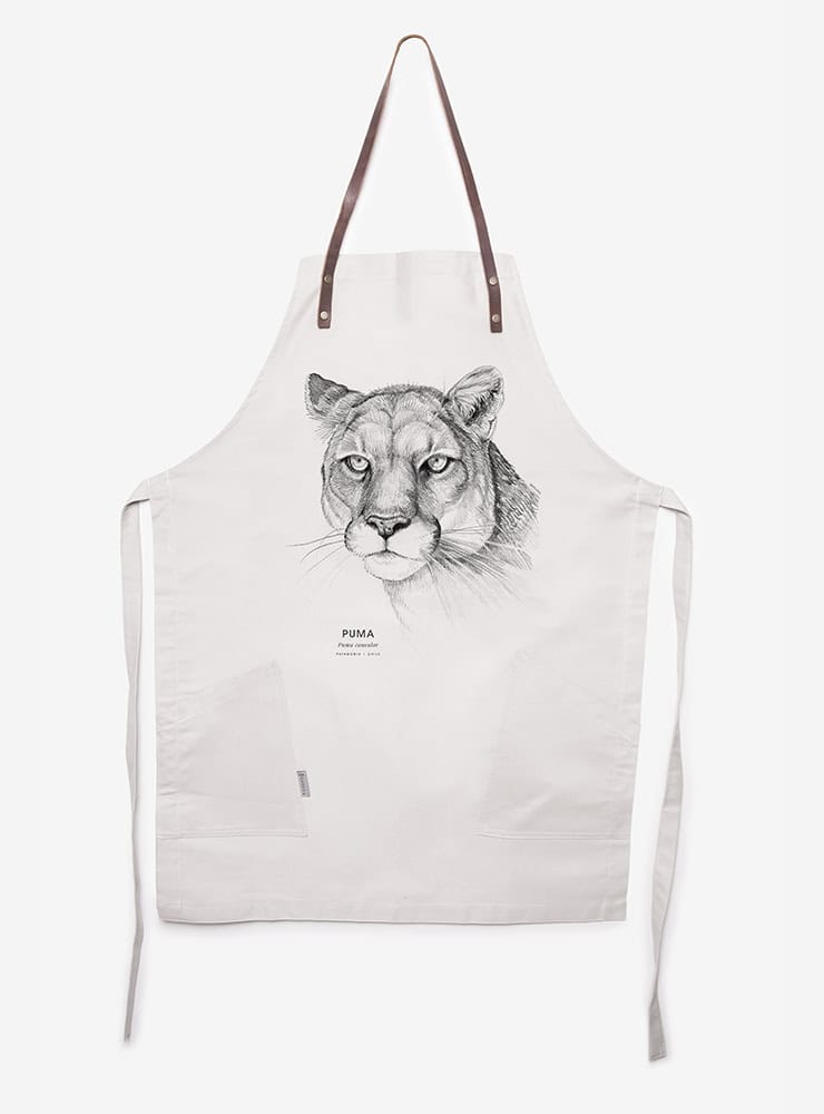 delantal algodón diseño puma Chile
delantal tirantes cuero fauna andina patagónica Chile
regalo Día del Padre delantal puma Chile
delantal cocina fauna nativa Chile
delantal algodón cuero puma patagónico Chile