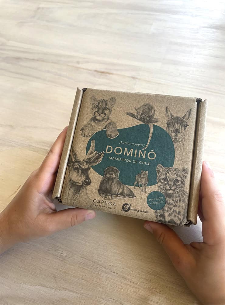 juego dominó mamíferos nativos Chile cartón reciclable
dominó educativo mamíferos Chile niños regalo
juego dominó fauna mamífera chilena 28 piezas
regalo niño juego dominó mamíferos Chile
juego educativo mamíferos nativos Chile made in Chile