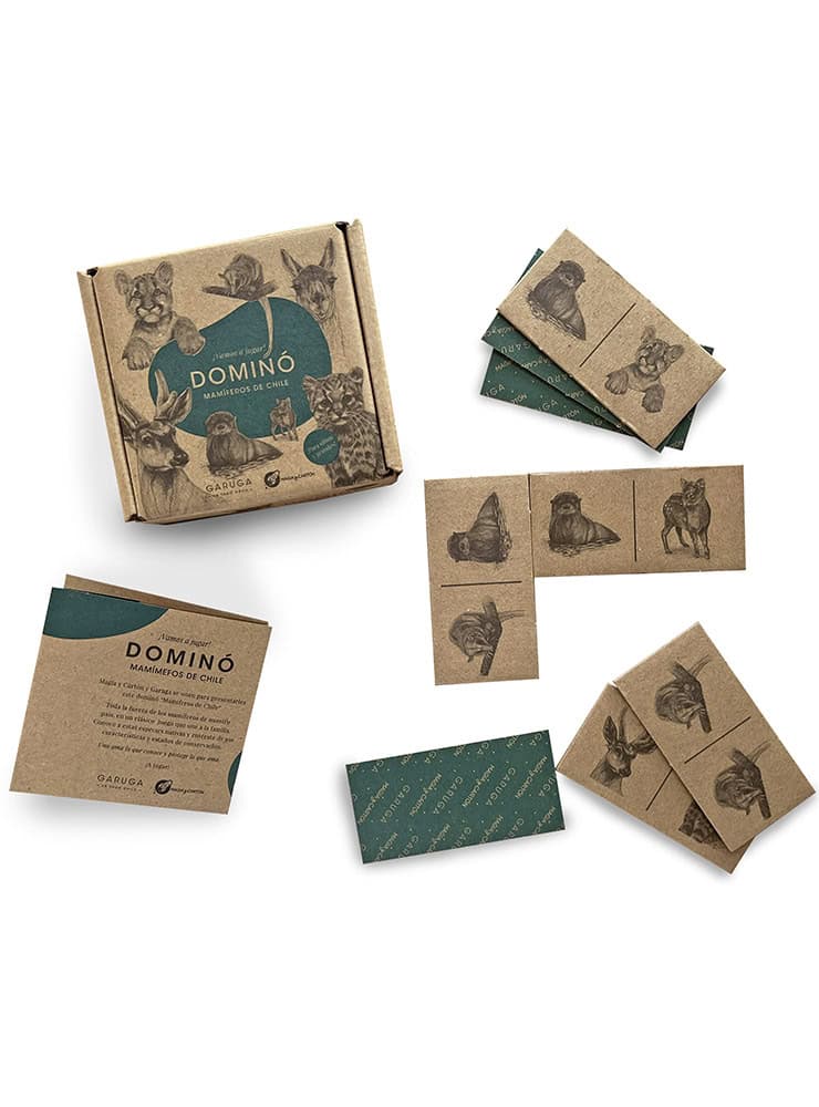 juego dominó mamíferos nativos Chile cartón reciclable
dominó educativo mamíferos Chile niños regalo
juego dominó fauna mamífera chilena 28 piezas
regalo niño juego dominó mamíferos Chile
juego educativo mamíferos nativos Chile made in Chile