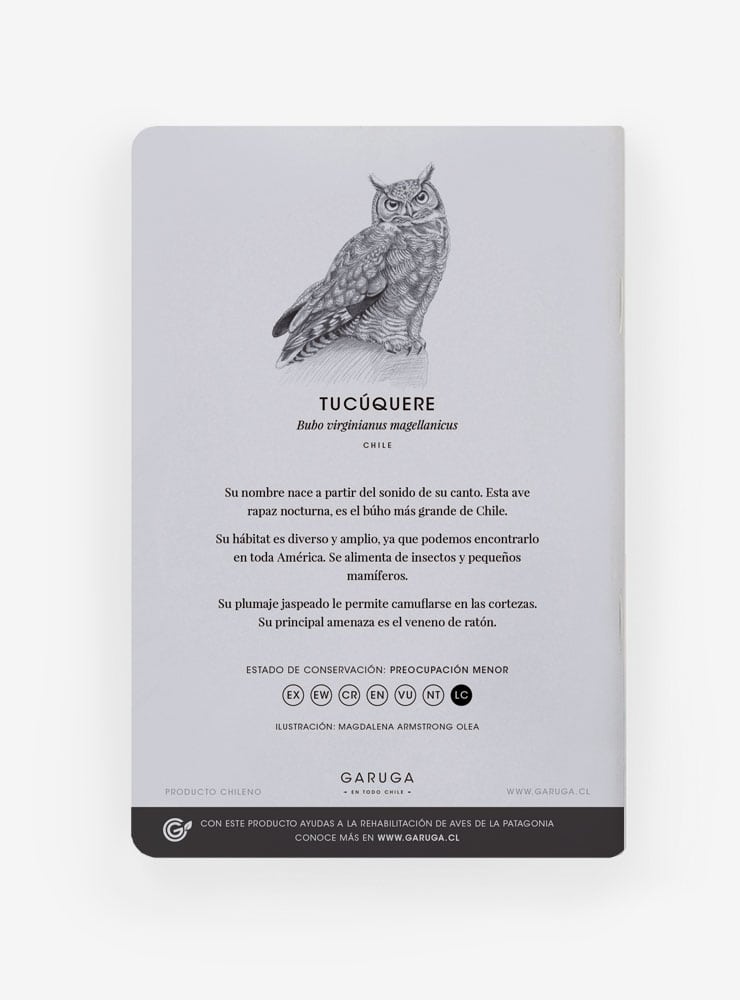 libreta diseño tucúquere Chile
libreta papelería ilustración fauna flora chilena
regalo libreta tucúquere fauna Chile
libreta 60 páginas tucúquere Chile
regalo papelería fauna flora nativa Chile