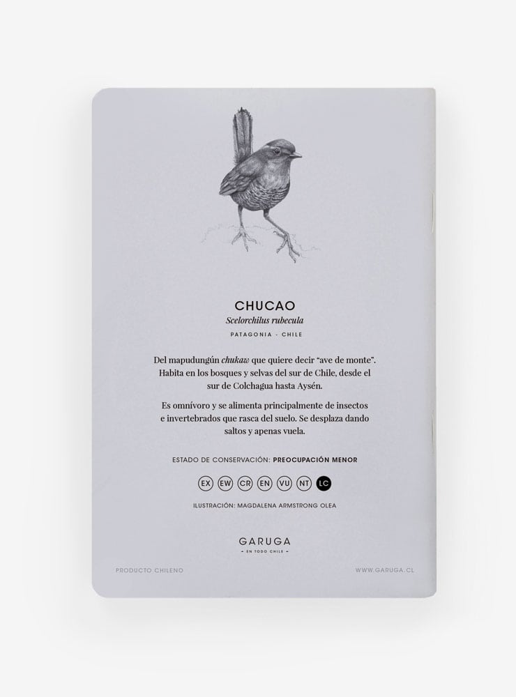 libreta diseño chucao Chile
libreta papelería ilustración fauna flora chilena
regalo libreta chucao fauna Chile
libreta 60 páginas chucao Chile
regalo papelería fauna flora nativa Chile