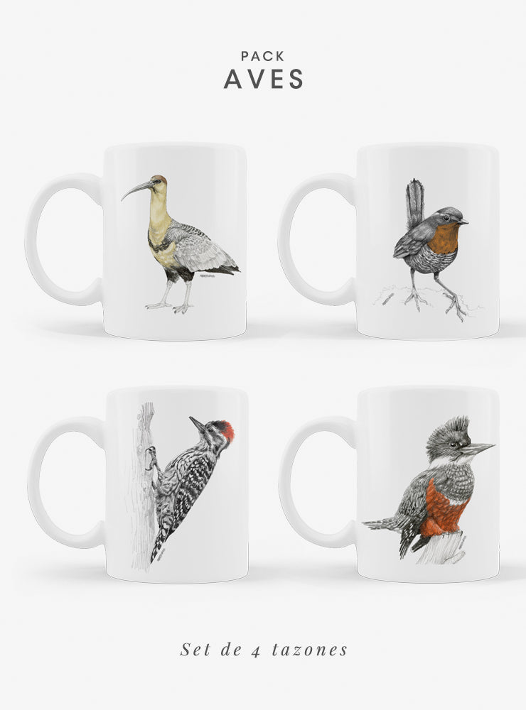 set 4 tazones cerámica aves nativas Chile
regalo set tazones bandurria carpinterito chucao martín pescador
set tazones apto microondas aves nativas Chile
regalo Navidad set tazones aves Chile
set tazones fauna aviar Chile regalo hogar