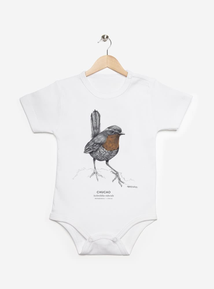 pilucho manga corta bebé diseño chucao Chile
ropa bebé manga corta con ave emblemática bosque valdiviano Chile
pilucho algodón PIMA peruano manga corta chucao Chile
regalo recién nacido chucao pilucho manga corta Chile
ropa bebé conservación bosque templado Chile manga corta