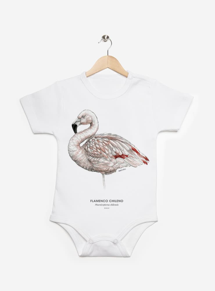 pilucho manga corta bebé diseño flamenco chileno Chile
ropa bebé manga corta con ave rosada nativa salares Chile
pilucho algodón PIMA peruano manga corta flamenco bebé
regalo recién nacido flamenco pilucho manga corta Chile
ropa bebé conservación aves salares Chile manga corta