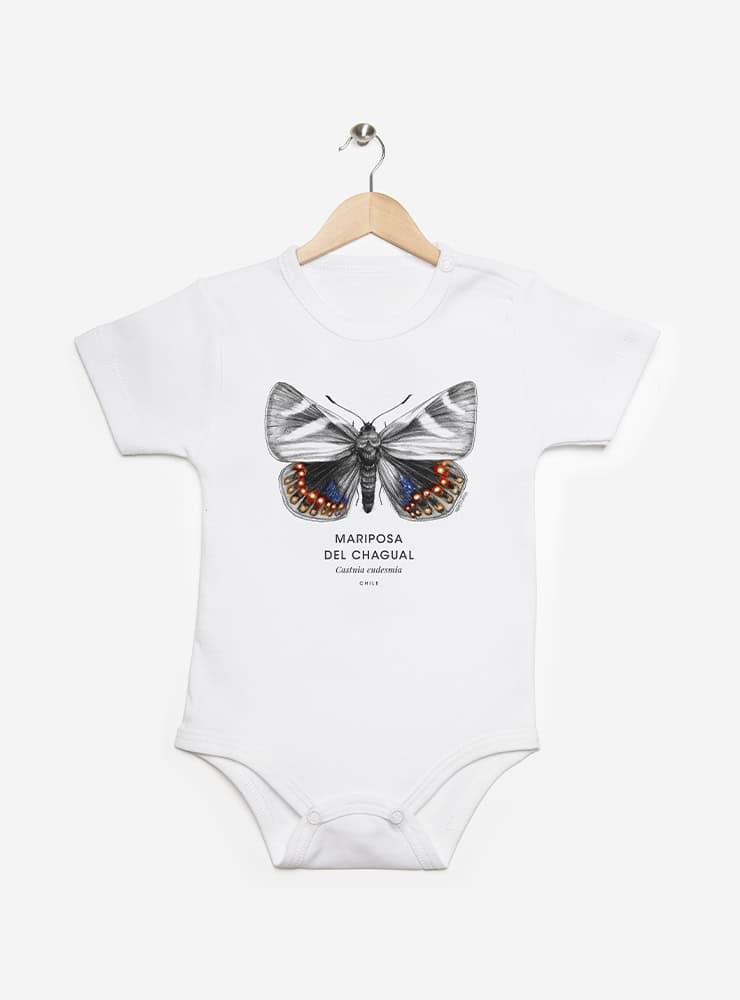 pilucho manga corta bebé diseño mariposa del chagual Chile
ropa bebé manga corta con insecto endémico Chile
pilucho algodón PIMA peruano manga corta mariposa chagual
regalo recién nacido mariposa chagual pilucho manga corta Chile
ropa bebé fauna invertebrada Chile manga corta