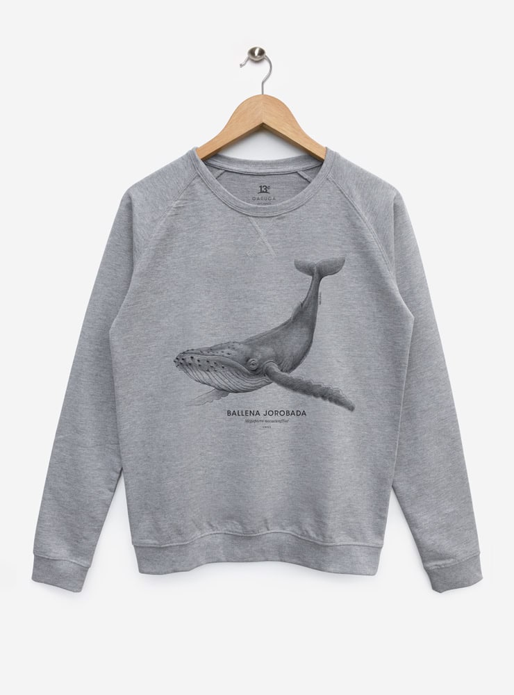 polerón sin afranelado diseño ballena jorobada Chile
ropa con cetáceo nativo Chile media temporada
polerón algodón unisex ballena jorobada
regalo ballena jorobada fauna marina Chile
ropa liviana con mamífero marino Chile