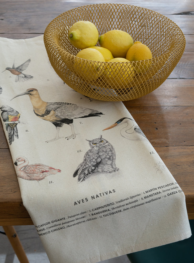 Paño cocina Aves Nativas