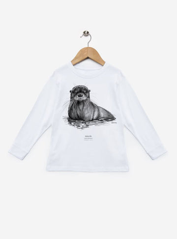 polera infantil manga larga diseño huillín Chile
ropa niño con nutria río en peligro extinción Chile manga larga
polera algodón niño manga larga especie amenazada Chile
regalo niño manga larga huillín conservación Chile
ropa infantil manga larga fauna en peligro extinción Chile