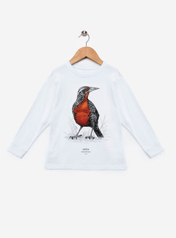 polera infantil manga larga diseño loica Chile
ropa niño con ave nacional Chile pecho rojo manga larga
polera algodón niño manga larga loica Chile
regalo niño manga larga loica ave nacional Chile
ropa infantil manga larga fauna pradera Chile