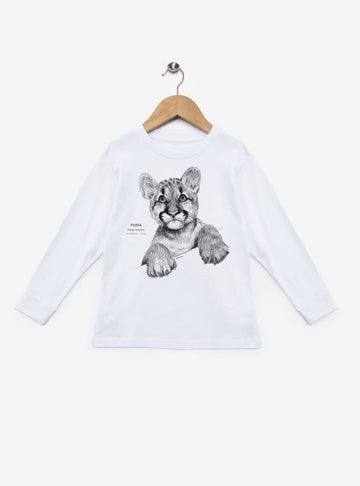 polera infantil manga larga diseño puma cachorro Chile
ropa niño con cría felino nativo Chile manga larga
polera algodón niño manga larga puma cachorro
regalo niño manga larga puma cachorro fauna Chile
ropa infantil manga larga familia puma Chile