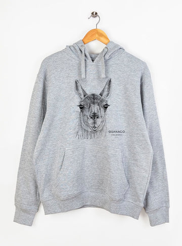 Polerón Gorro gris- Guanaco