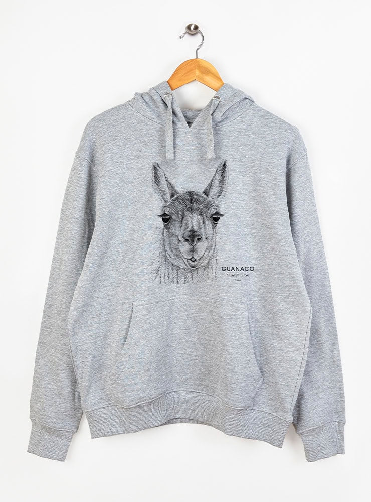 Polerón Gorro gris- Guanaco