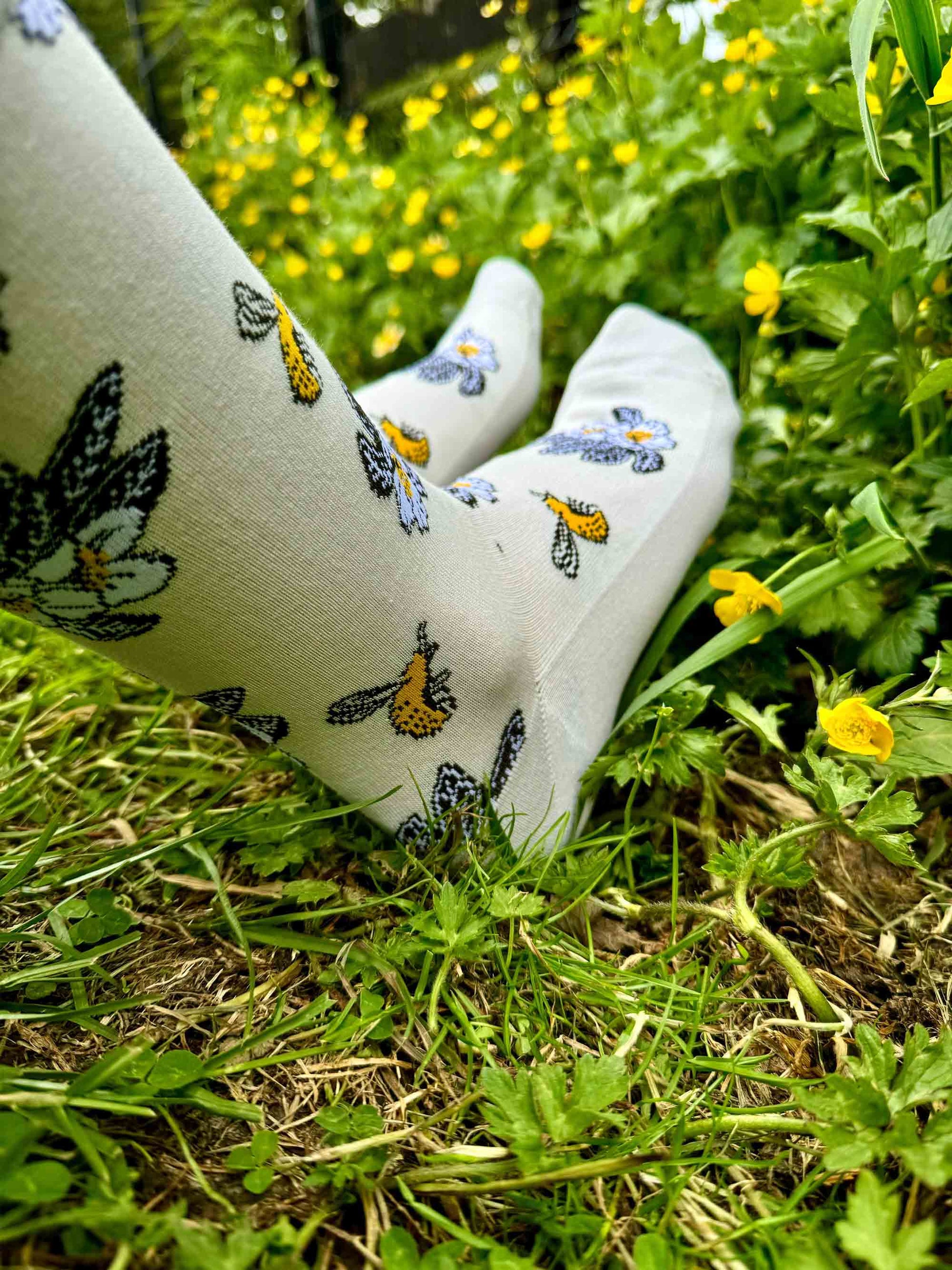 polinización flora nativa Chile ilustración calcetines
abejorro chileno flores nativas Chile calcetines sustentable
calcetines fauna flora Chile moda consciente People Socks
conservación polinizadores Chile calcetines polinización