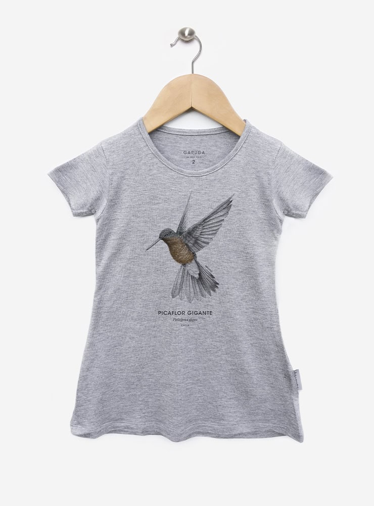 vestido gris infantil manga corta diseño picaflor gigante Chile
ropa niña con colibrí más grande del mundo Chile gris
vestido algodón modal gris niña picaflor gigante Chile
regalo niña picaflor gigante vestido gris Chile
ropa infantil niña gris fauna cordillera Chile
