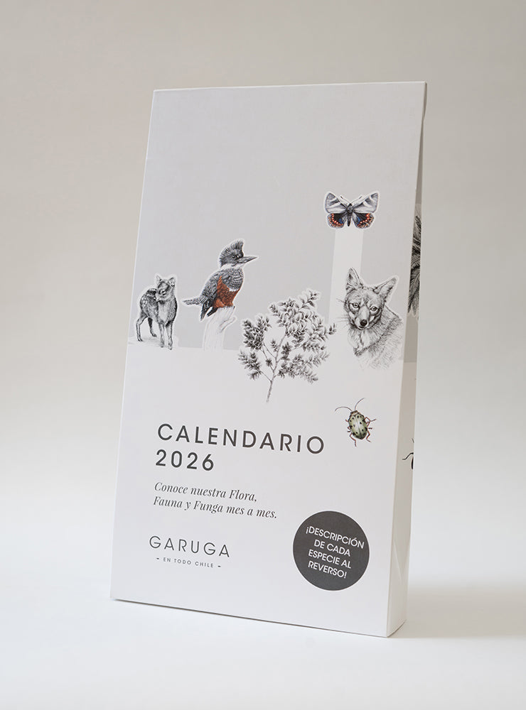 calendario de escritorio 2026 diseño fauna nativa Chile
calendario escritorio ilustración fauna flora chilena 13x23
regalo calendario escritorio fauna Chile 2026
calendario escritorio con base madera fauna chilena
calendario 2026 fauna flora nativa Chile regalo