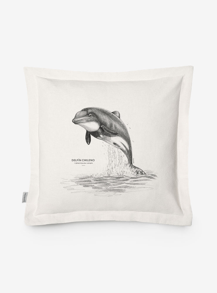 funda cojín diseño delfín chileno Chile algodón
decoración hogar con único cetáceo endémico Chile
funda cojín algodón 50x50 delfín chileno
regalo decoración hogar delfín chileno conservación Chile
funda cojín fauna marina austral Chile hogar