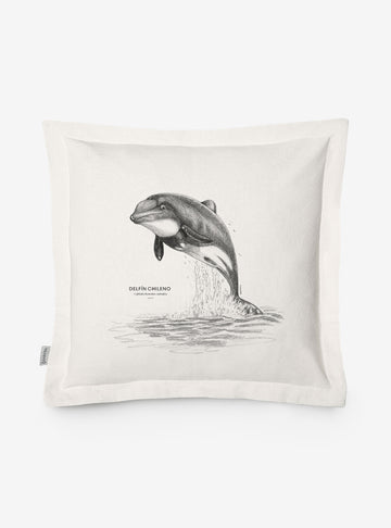 funda cojín diseño delfín chileno Chile algodón
decoración hogar con único cetáceo endémico Chile
funda cojín algodón 50x50 delfín chileno
regalo decoración hogar delfín chileno conservación Chile
funda cojín fauna marina austral Chile hogar
