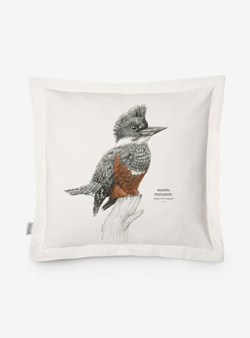 funda cojín diseño martín pescador Chile algodón
decoración hogar con ave colorida nativa Chile
funda cojín algodón 50x50 martín pescador Chile
regalo decoración hogar martín pescador Chile
funda cojín aves nativas Chile hogar