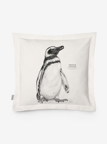 funda cojín diseño pingüino de Magallanes Chile algodón
decoración hogar con ave patagónica icónica Chile
funda cojín algodón 50x50 pingüino Magallanes
regalo decoración hogar pingüino de Magallanes Chile
funda cojín fauna marina austral Chile hogar