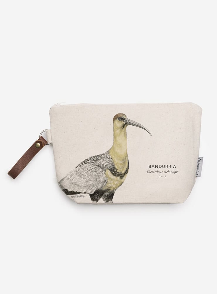 neceser diseño bandurria Chile
regalo neceser fauna flora chilena
necesar bandurria accesorio sustentable Chile
regalo Día de la Madre neceser bandurria Chile
necesar ilustración bandurria fauna Chile