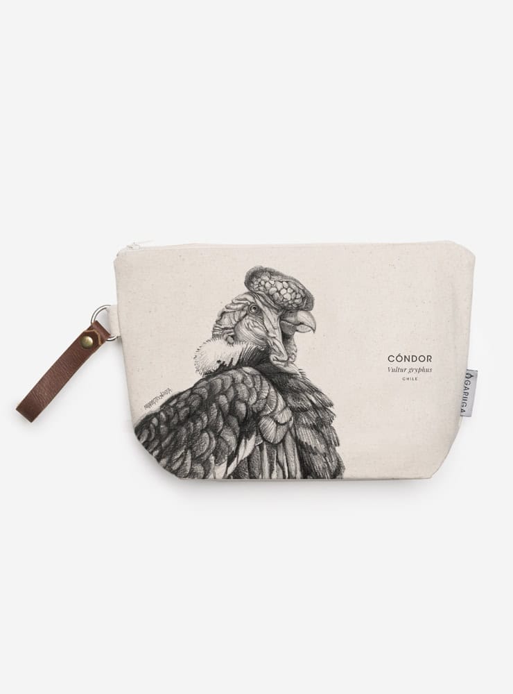 neceser diseño cóndor Chile
regalo neceser fauna flora chilena
necesar cóndor accesorio sustentable Chile
regalo Día de la Madre neceser cóndor Chile
necesar ilustración cóndor fauna Chile