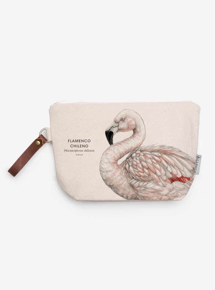 neceser diseño flamenco Chile
regalo neceser fauna flora chilena
necesar flamenco accesorio sustentable Chile
regalo Día de la Madre neceser flamenco Chile
necesar ilustración flamenco fauna Chile