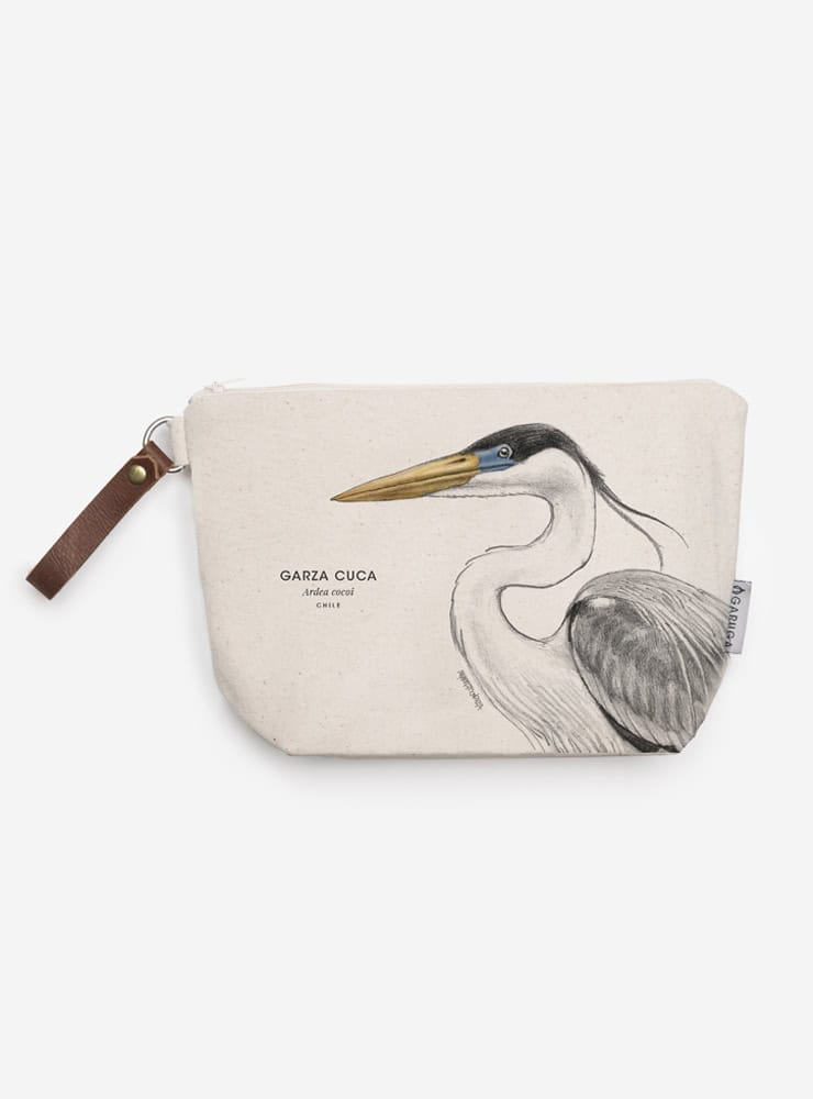 neceser diseño garza cuca Chile
regalo neceser fauna flora chilena
necesar garza cuca accesorio sustentable Chile
regalo Día de la Madre neceser garza cuca Chile
necesar ilustración garza cuca fauna Chile