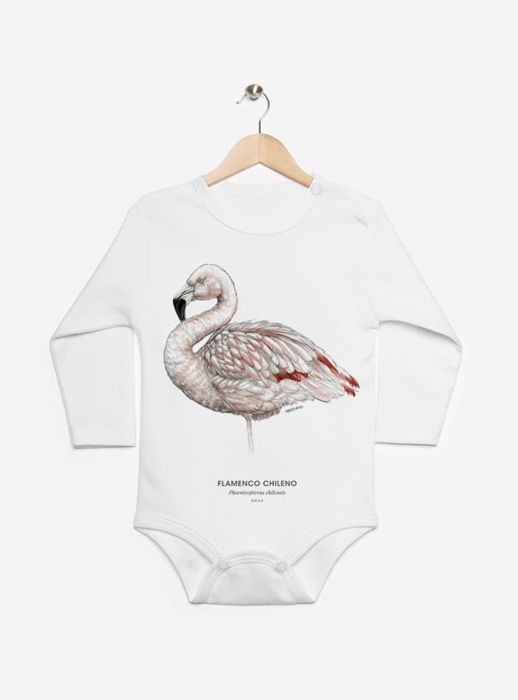 pilucho manga larga bebé diseño flamenco chileno Chile
ropa bebé manga larga con ave rosada nativa salares Chile
pilucho algodón PIMA peruano flamenco altiplánico bebé
regalo recién nacido flamenco pilucho manga larga Chile
ropa bebé conservación aves salares Chile manga larga