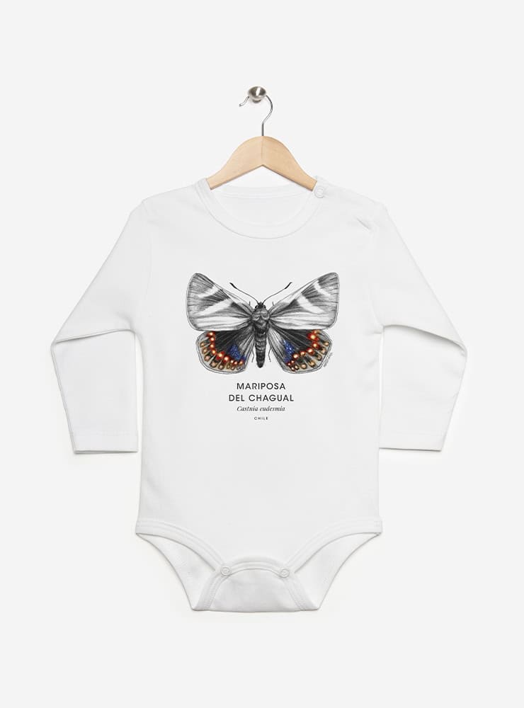 pilucho manga larga bebé diseño mariposa del chagual Chile
ropa bebé manga larga con insecto endémico Chile
pilucho algodón PIMA peruano manga larga mariposa chagual
regalo recién nacido mariposa chagual pilucho manga larga Chile
ropa bebé fauna invertebrada Chile manga larga