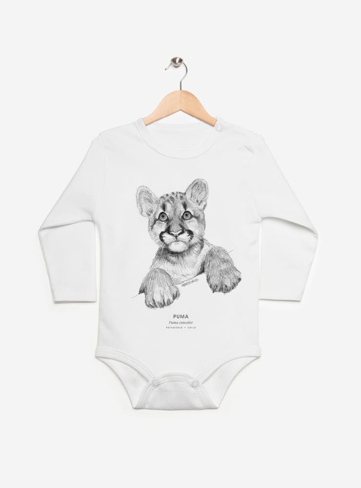 pilucho manga larga bebé diseño puma cachorro Chile
ropa bebé manga larga con cría felino nativo Chile
pilucho algodón PIMA peruano puma cachorro Chile
regalo recién nacido puma cachorro pilucho Chile
ropa bebé familia puma Chile manga larga