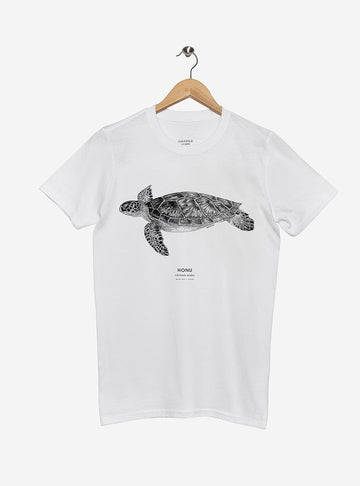 polera manga corta diseño tortuga verde Chile
ropa con tortuga marina nativa Chile manga corta
polera algodón unisex tortuga verde Chile
regalo conservación tortuga verde Chile
ropa fauna marina Chile manga corta