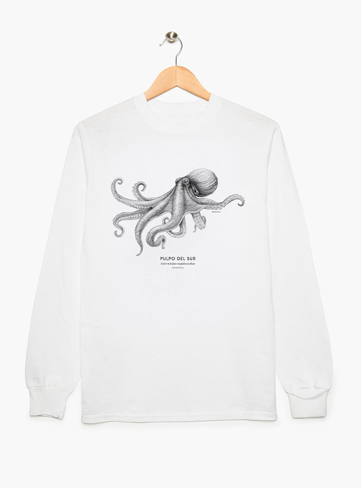 Polera Adulto Manga Larga - Pulpo del Sur