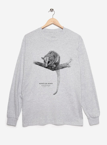 polera manga larga diseño monito del monte Chile
ropa con único marsupial nativo Chile manga larga
polera algodón unisex fósil viviente Chile manga larga
regalo conservación monito del monte Chile manga larga
ropa marsupial endémico Chile manga larga