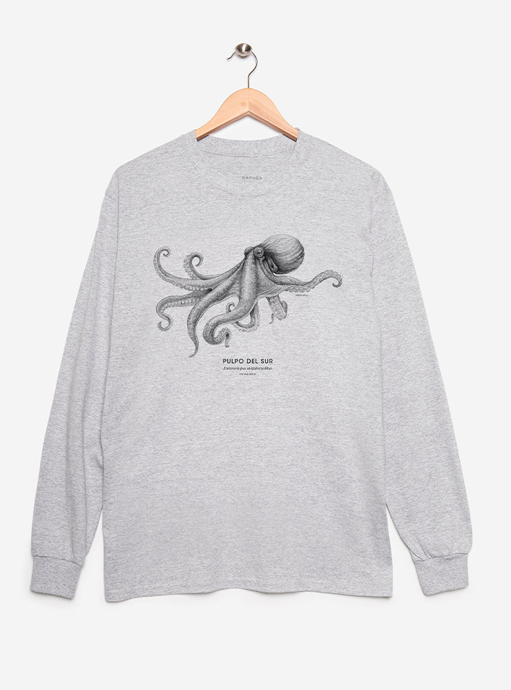 Polera Adulto Manga Larga - Pulpo del Sur