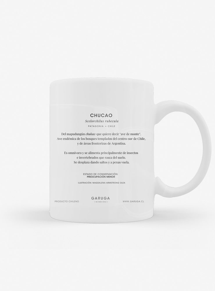 tazón cerámica diseño chucao Chile 330ml
regalo con chucao ave emblemática bosque valdiviano Chile
tazón apto microondas lavavajillas chucao Chile
regalo Día de la Madre tazón chucao Chile
tazón aves endémicas bosque nativo Chile