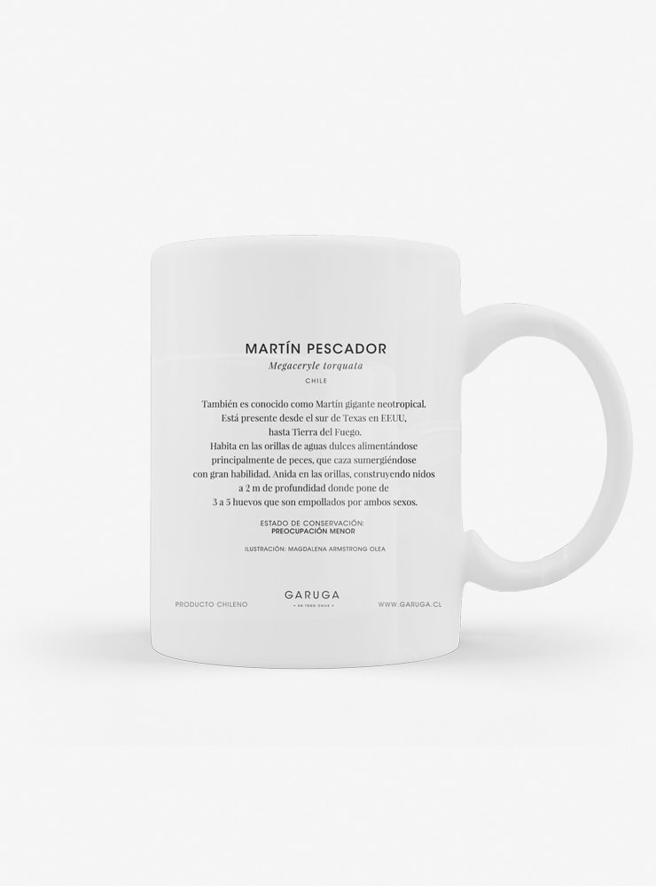 tazón cerámica diseño martín pescador Chile 330ml
regalo con martín pescador ave colorida Chile
tazón apto microondas lavavajillas martín pescador Chile
regalo Día de la Madre tazón martín pescador Chile
tazón aves nativas ríos lagos Chile