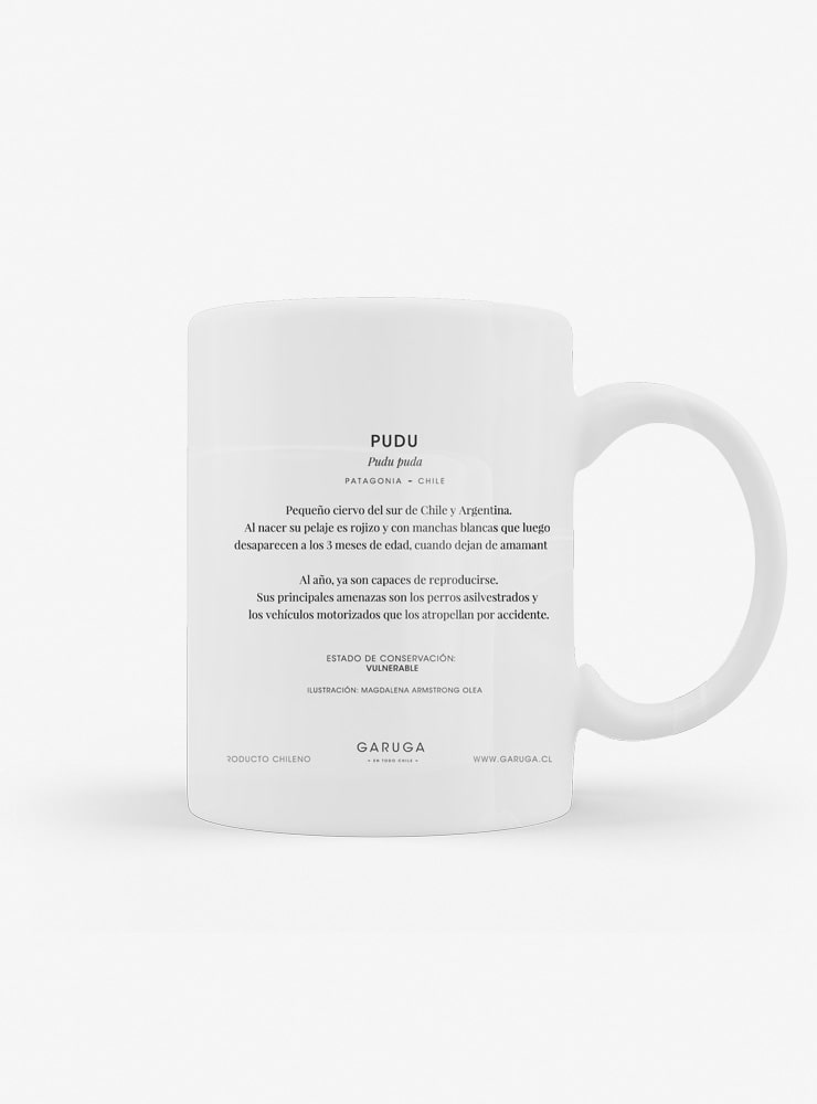 tazón cerámica diseño pudú Chile 330ml
regalo con pudú ciervo más pequeño del mundo Chile
tazón apto microondas lavavajillas pudú Chile
regalo Día de la Madre tazón pudú Chile
tazón fauna vulnerable bosque templado Chile